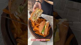 CHEESIEST BURGER SIZZLER 🥵😍 INDIAN STREET FOOD [upl. by Edik]