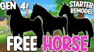 STAR STABLE RELEASING A FREE HORSE STARTER HORSE REMODEL GEN 4 FRIESIANS amp MORE THEORIES [upl. by Ninnahc69]