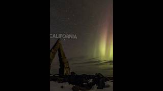 A severe geomagnetic storm could cause colorful auroras over Northern California northenlights [upl. by Ketti]