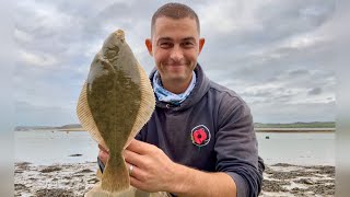 Shore Fishing UK  Flounder and Bass Fishing in an Estuary  The Fish Locker [upl. by Ayrad223]