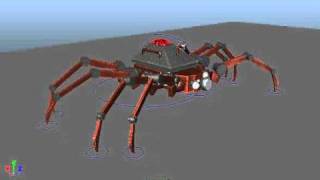 Mechanical Arachnid Walk Cycle [upl. by Oramug]