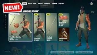 Fortnite NEW Toshir Skin Bundle in Fortnite Item Shop 10th April 2024 [upl. by Waylin]