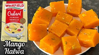 Mango Halwa Recipe with Weikfield Custard Powder  Custard Powder Halwa Recipe [upl. by Geddes590]