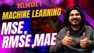 Mean Sqaured Error Mean Absolute Error And RMSE In Hindi Linear Regression  Krish Naik Hindi [upl. by Christean]