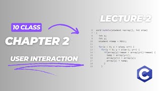 Class 10 Computer Chapter 2  User Interaction [upl. by Acinoed794]