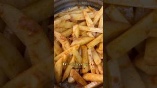 French fries chips homemade🍟👇🌶️ytshorts viralshort trending chips frenchfries potato recipe [upl. by Aerdnna]