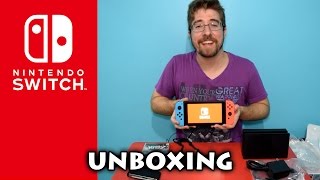 Nintendo Switch Unboxing do console  Zelda Breath of the Wild [upl. by Jordon697]