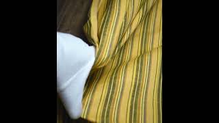 STRIPE YELLOW MULTICOLOUR PURE COTTON HANDWOVEN FABRIC [upl. by Nylrats]