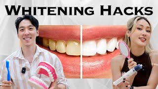 TEETH WHITENING Hacks ft Dr Sarang Choi  Everything you need to know [upl. by Towbin]