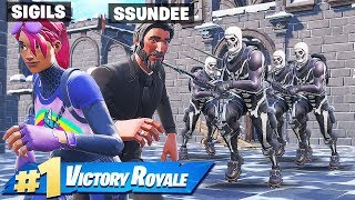 INFINITY BLADE INFECTION w Ssundee amp Crainer NEW Fortnite Creative [upl. by Adrahs923]