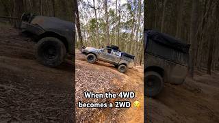 Always fun when the Hilux gets a CV delete and becomes a 2WD watagans cpt80 4x4 toyotahilux [upl. by Epillihp]