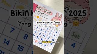 Kalender 2025 Tema Labubu ✨ idebermain youtubeshorts diy kalender2025 [upl. by Marvel614]