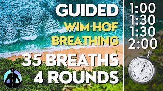 WIM HOF Guided Breathing  Medium  4 Rounds  35 Breaths [upl. by Junna580]