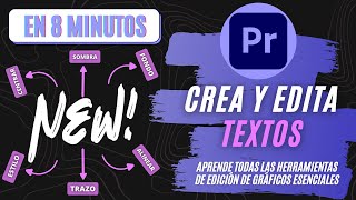 Cómo CREAR y EDITAR TEXTOS  Adobe Premiere Pro Tutorial [upl. by Margo817]