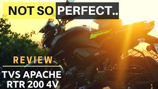 TVS APACHE RTR 200 LONG TERM REVIEW  APACHE 200 PROBLEMS SERVICE COST MILEAGE HIGHWAY amp CITY [upl. by Notpmah]