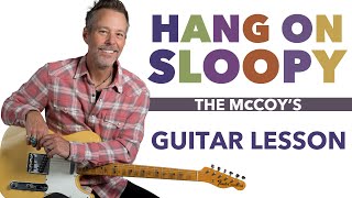 Hang on Sloopy by the McCoys  Easy Guitar Lesson [upl. by Nangatrad]