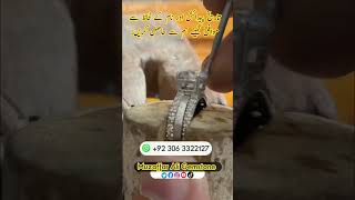 Silver ring design making youtubeshorts muzaffaraligemstone gemstone [upl. by Nellaf701]