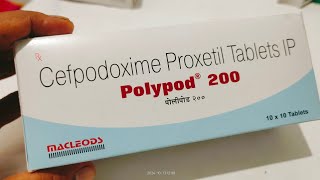 polypod 200mg tablet ip  Fever ki best Antibiotics in hindi [upl. by Ellennej]