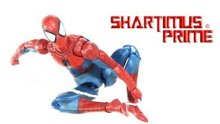 MAFEX SpiderMan Comic Version Marvel 6 Inch Medicom Import Action Figure Review [upl. by Farlie]