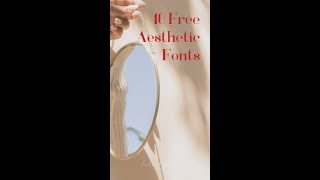 무료 영문 폰트 10개 추천📝감성 다꾸 폰트상업용 무료 폰트 🔗폰트 다운로드 링크 free aesthetic fonts shorts [upl. by Libove]