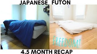 Minimalism Japanese Futon Freedom 45 Month Recap [upl. by Ecnav768]