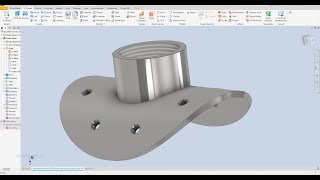 Autodesk inventor 2024 Advanced tutorial Exercise 9 Curved circular plate [upl. by Barret]