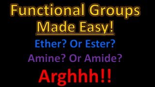 Organic Chemistry Functional Groups Made Easy and Memorizable [upl. by Imalda887]