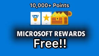 HOW TO GET 10000 POINTS ON MICROSOFT REWARDS IN 2024 EASY HACK [upl. by Gnuj]