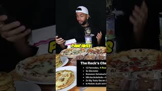 THE ROCK‘S CHEAT DAY ESSEN food shorts pizza challenge [upl. by Law]