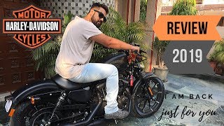 HARLEY DAVIDSON IRON 883  Review  Test Ride  India [upl. by Dorweiler]