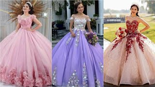 VESTIDOS para QUINCEAÑERAS 2023 VESTIDOS ELEGANTES de MODA para 15 AÑOS [upl. by Anirrehs627]