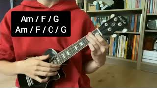 Devil Town v2 by Cavetown ukulele tutorial right tuning [upl. by Morville]