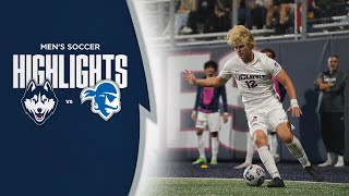 HIGHLIGHTS  UConn Mens Soccer Earns Draw with Seton Hall Saturday [upl. by Llebyram262]