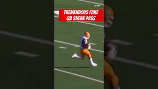 Tremendous fake qb sneak pass [upl. by Imoen]