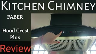 FABER Hood Crest Plus Chimney  Crest HC SC Bk 6090  Filterless Chimney by faber  Review [upl. by Adnalahs]