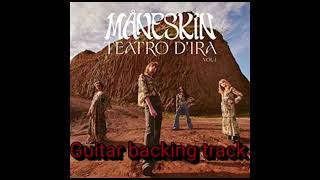 Morirò da re by Måneskin Guitar backing track [upl. by Yelrihs]