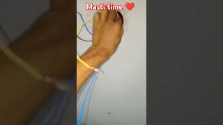 This is a powerful electric work  masti time☺️ electrical wiring work shorts youtube [upl. by Laersi]