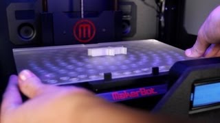 The MakerBot Replicator 2  Startup Process [upl. by Ahsatak]