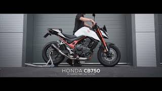 Exhaust Sound  Honda CB750 Hornet 2023 on GP Half System by Cobra Sport Exhausts [upl. by Adnolehs]