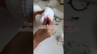 reusing the scraps🫶🏽 crochettips amigurumi plush [upl. by Eilyk847]