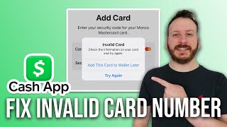 How To Fix Cash App Invalid Card Number  Step by Step [upl. by Llerdnad]