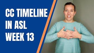 CC Week 13 Timeline Hand Motions in ASL [upl. by Uohk403]