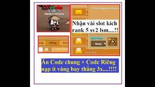 Mộc Diệp Truyền Thuyết Ăn Full Code chung mở sever và ăn code riêng và úp 1 hít lên 3x  HTC game [upl. by Reamy]