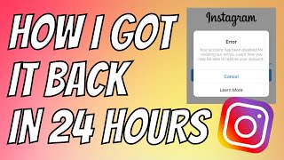 How to Recover Disabled Instagram Account in 60 seconds 2021  5 NEW FORMS Short Tutorial [upl. by Ileray]