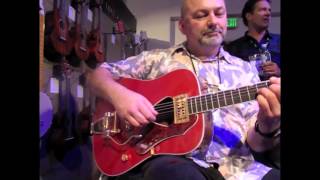 Frank Giffen amp Gretsch Rancher with Bigsby at NAMM 2014 [upl. by Esiahc79]