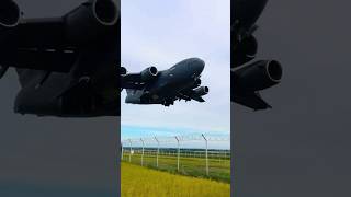 US Air Force C17 Globemaster Plane Spotting [upl. by Reinold]