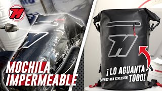 Mochila de moto IMPERMEABLE Motocard 🎒🌧️¡2 en 1 para viajar [upl. by Ishii]