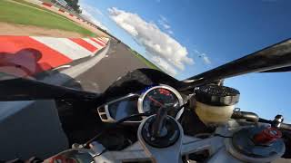 Triumph Daytona 675  Donington Park track day [upl. by Ahsilac]