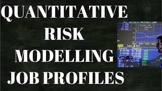 Quantitative Risk Modelling Job Profiles  Model Validation Stress Testing [upl. by Freya]