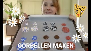 OORBELLEN MAKEN DIY Rosalie Boom 33 [upl. by Nairred]